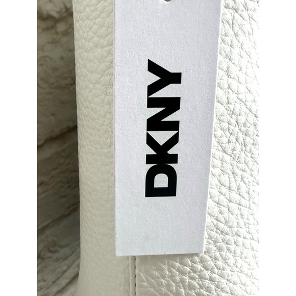 DKNY Donna Karen Zia‎ Small Hobo White Ivory Handbag Shoulder Bag - Picture 10 of 16